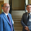 Sędziowie Maciej Nawacki (P) i Przemysław Radzik (L)  w Sejmie