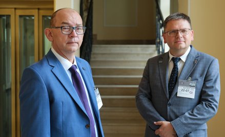 Sędziowie Maciej Nawacki (P) i Przemysław Radzik (L)  w Sejmie