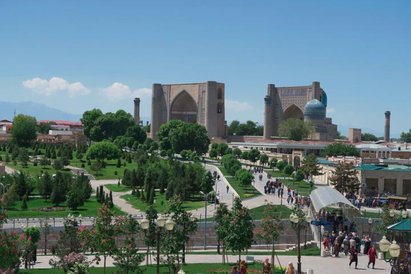 Samarkanda. Mauzoleum Bibi Chanum wybudowane dla upamiętnienia żony Timura.