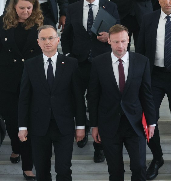 Prezydent Andrzej Duda oraz szef Gabinetu Prezydenta Marcin Mastalerek