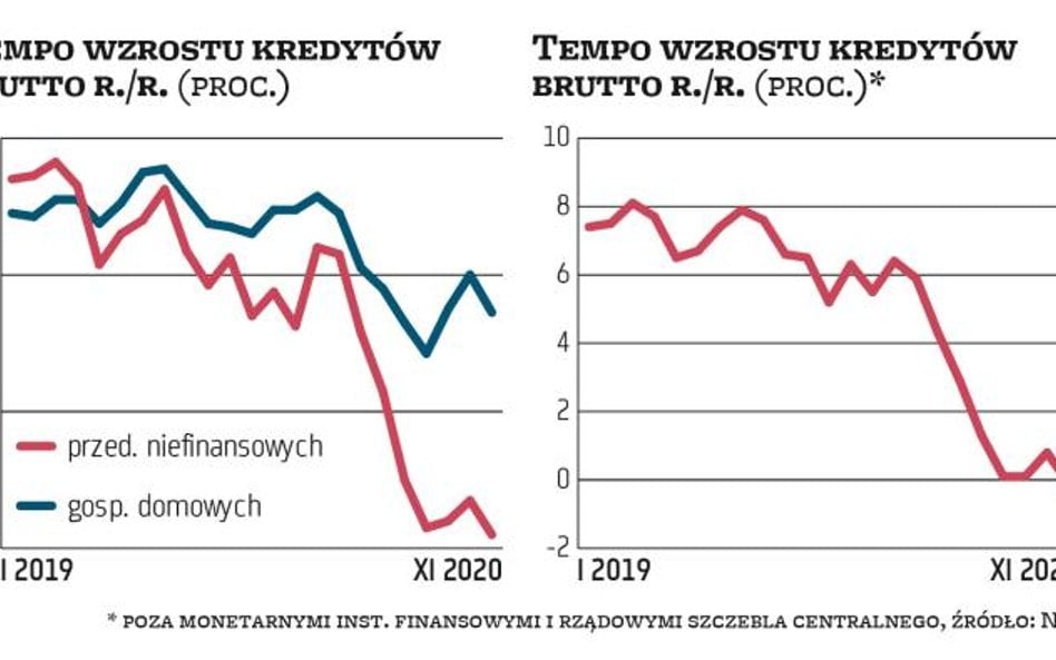 Rok 2020 upłynął pod znakiem słabości sprzedaży kredytów, w niektórych miesiącach i kategoriach udzi