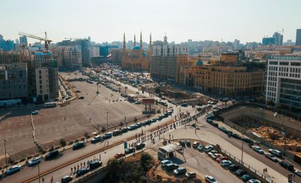 Liban: Protestujący stworzyli żywy łańcuch w całym kraju