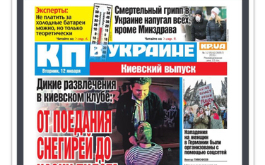 Najnowszy numer dzennika "KP w Ukrainie", screen ze strony kp.ua