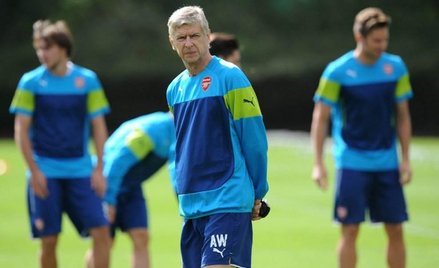 Arsene Wenger. Trening Arsenalu przed meczem z Besiktasem