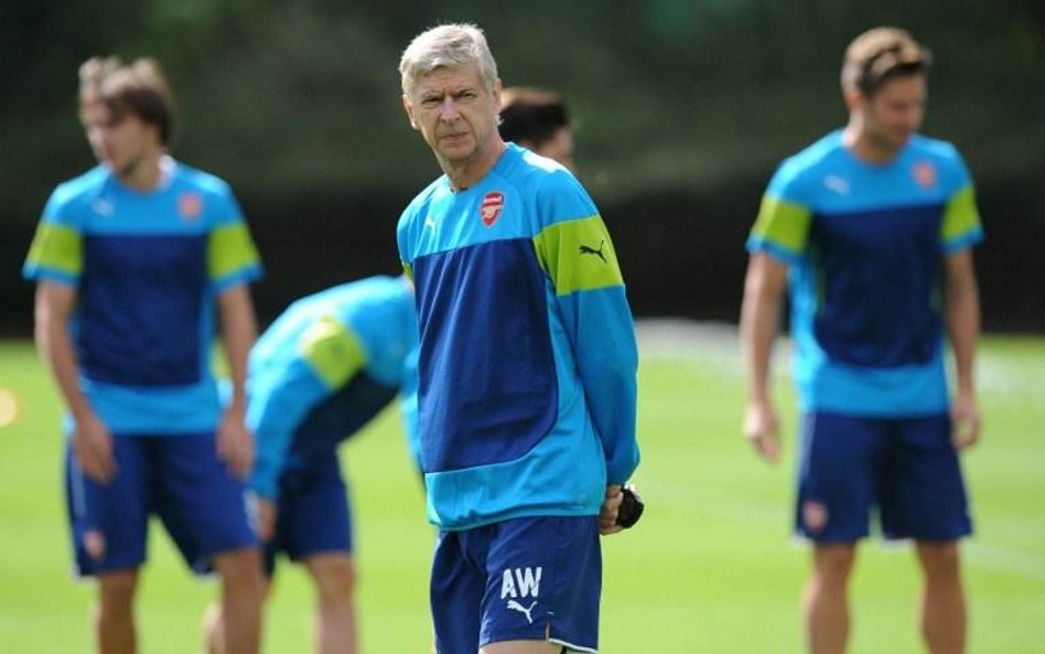 Arsene Wenger. Trening Arsenalu przed meczem z Besiktasem
