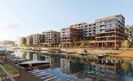Doki, czyli nowy etap inwestycji Port Praski nad Wisłą, liczący blisko 1,3 tys. mieszkań, ma powstać