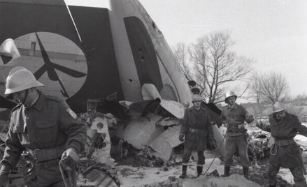 Samolot rozbił się, uderzając z ogromną siłą o ziemię; po ścięciu skrzydłem drzewa, roztrzaskał się 