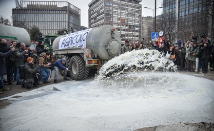 Protesty rolników przeciwko umowie UE z Mercosurem we Włoszech