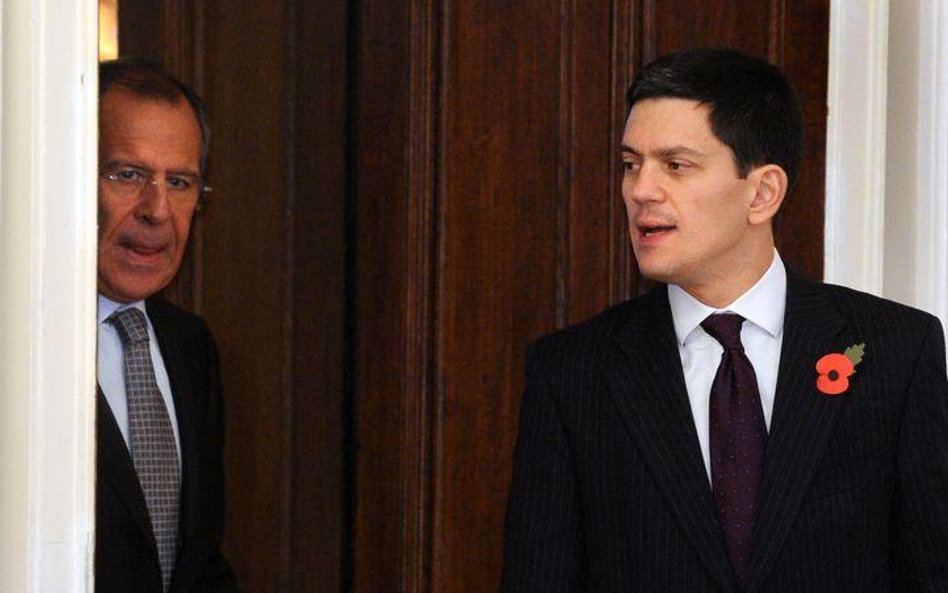 Siergiej Ławrow i David Miliband