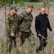 Donald Tusk na granicy z Białorusią