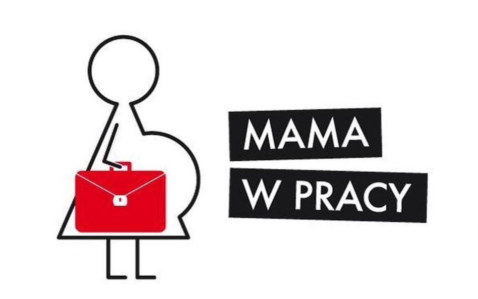 Szczęśliwa mama w dobrej pracy