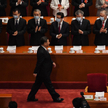 Prezydent Chin Xi Jinping na sali obrad parlamentu