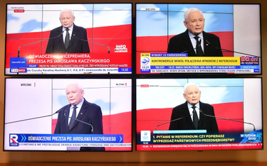 Znaczenie pytania referendalnego wyjaśniał w oświadczeniu Jarosław Kaczyński