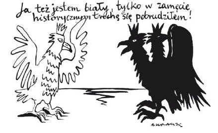 Komentarz rysunkowy. Ja też jestem biały
