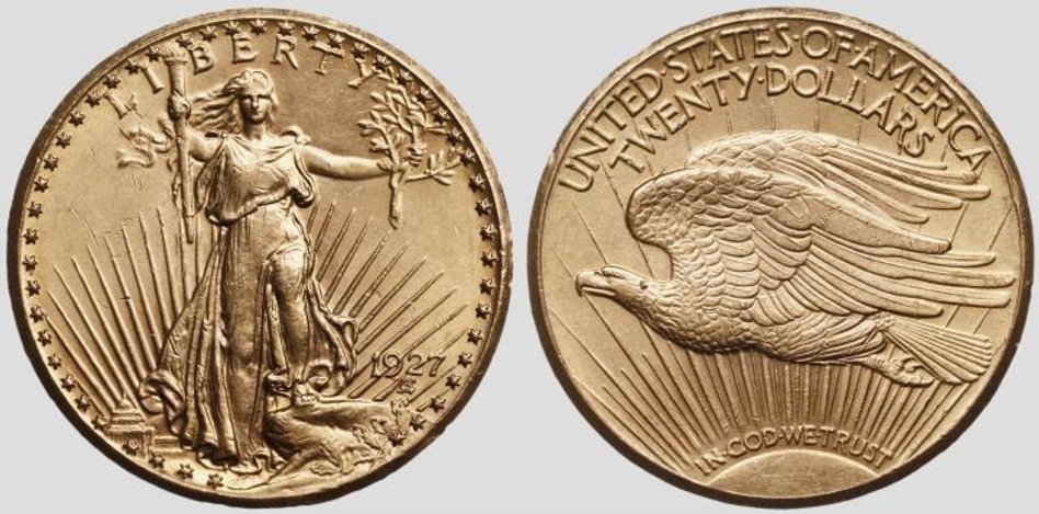 Złota dwudziestodolarówka od wiosny podrożała o ok. 800 zł.