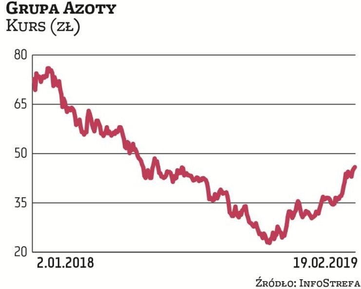 Od października ubiegłego roku do dziś, kurs akcji Grupy Azoty podwoił się. W ocenie niektórych anal