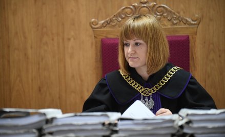 Sędzia Marta Pilśnik na sali rozpraw