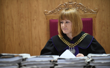 Sędzia Marta Pilśnik na sali rozpraw