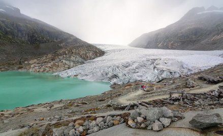 Kanton Valais. Jezioro powstałe w wyniku topnienia Lodowca Rodanu