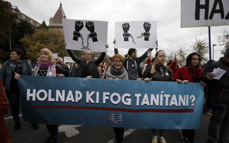 Protest w Budapeszcie