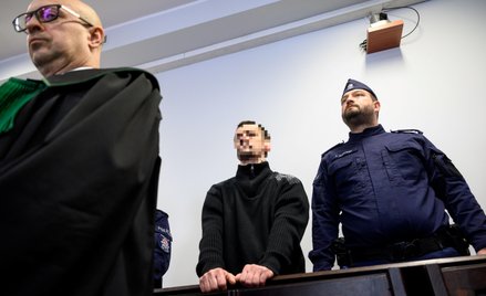 Oskarżony Serhij T. (C) w Sądzie Okręgowym w Poznaniu