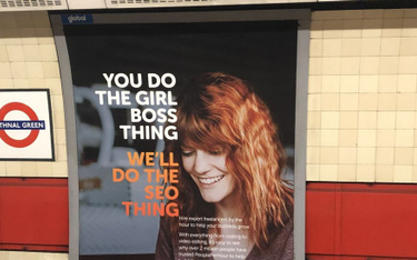 Londyn: „Dziewczyna szef” znika z kontrowersyjnej reklamy w metrze