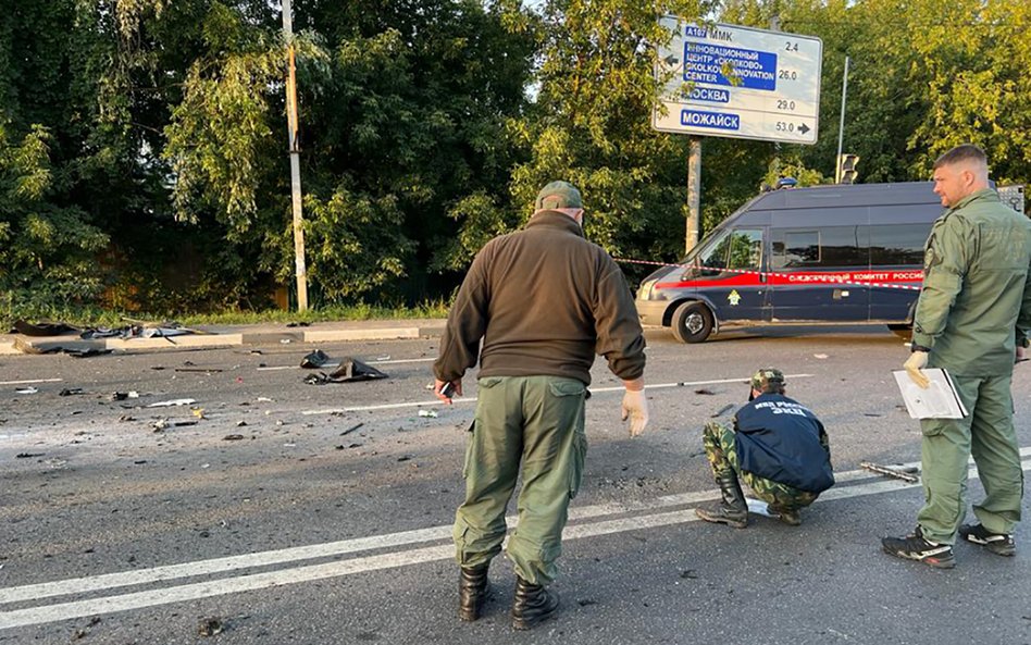 Miejsce zamachu, w którym zginęła Daria Dugina