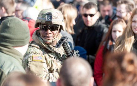 Konwój amerykańskich żołnierzy