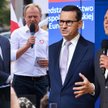 Rafał Trzaskowski, Donald Tusk, Mateusz Morawiecki, Sławomir Mentzen