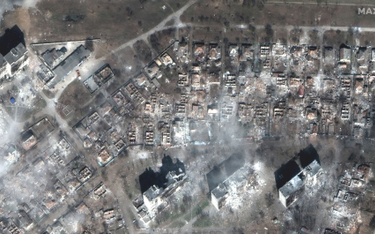 Zdjęcie satelitarne zniszczeń w Mariupolu