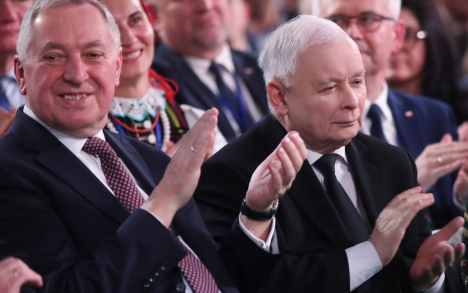 Henryk Kowalczyk i Jarosław Kaczyński