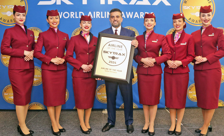 Qatar Airways odebrały nagrodę dla najlepszej linii lotniczej na świecie