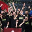 Wieczysta Kraków świętuje awans do Ekstraklasy