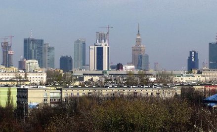 Panorama Warszawy ze stoku Górki Szczęśliwickiej