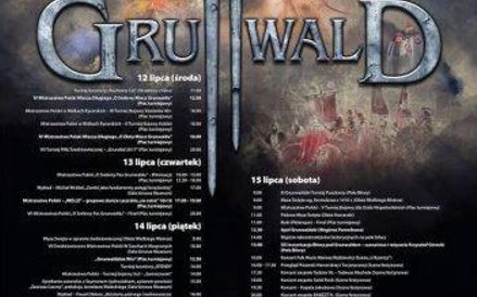 Plakat z programem tegorocznych Dni Grunwaldu.
