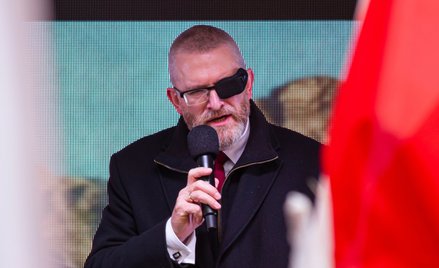 Lider Konfederacji Korony Polskiej, poseł do Parlamentu Europejskiego Grzegorz Braun