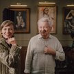 Masza Wągrocka i Juliusz Machulski na planie "Wnuczki Picassa"