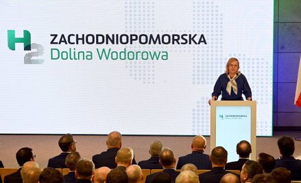 Minister Klimatu i Środowiska Anna Moskwa podczas uroczystości powołania Zachodniopomorskiej Doliny 