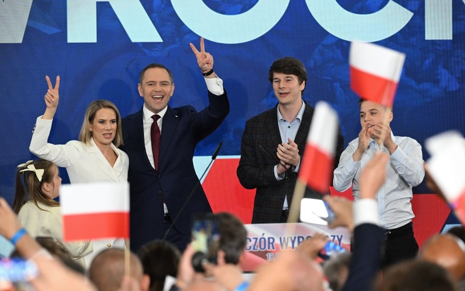Karol Nawrocki wraz z małżonką, Martą
