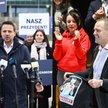 Od lewej:  prezydent stolicy Rafał Trzaskowski oraz prezydent elekt  Karol Nawrocki w czasie kampani