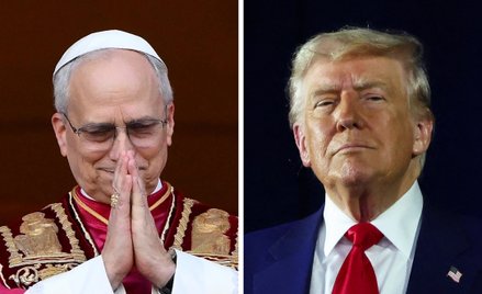 Papież Leon XIV i prezydent USA Donald Trump