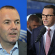 Manfred Weber i Mateusz Morawiecki