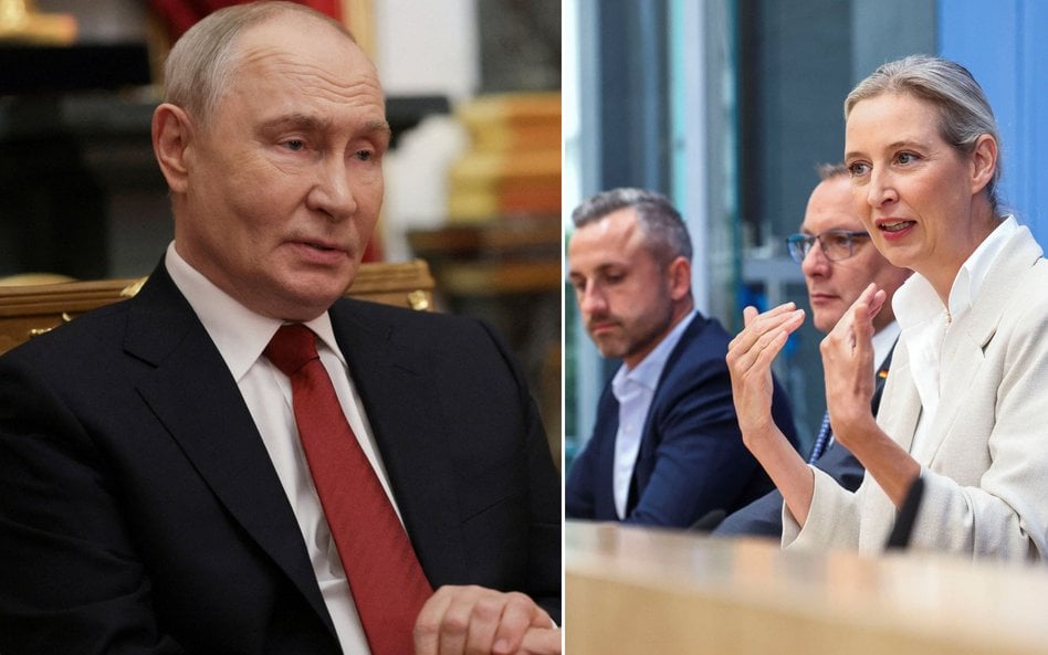 Władimir Putin i Alice Weidel