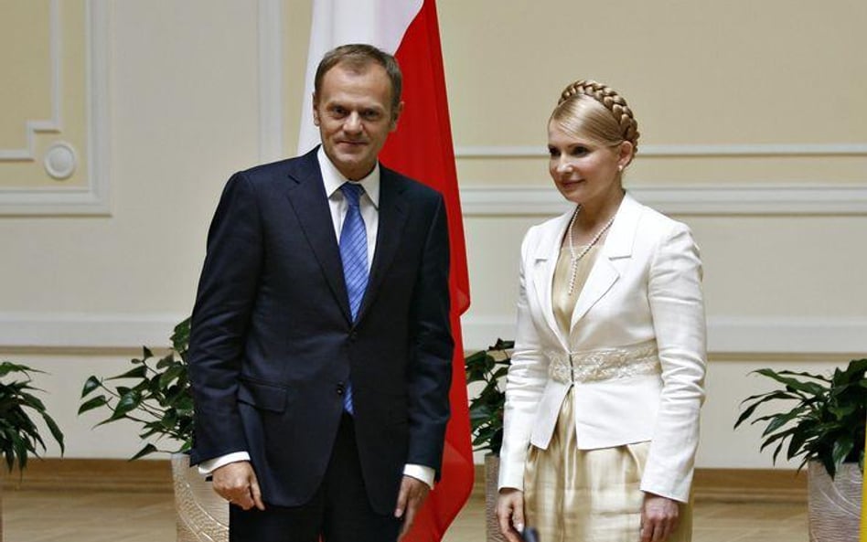 Donald Tusk i Julia Tymoszenko