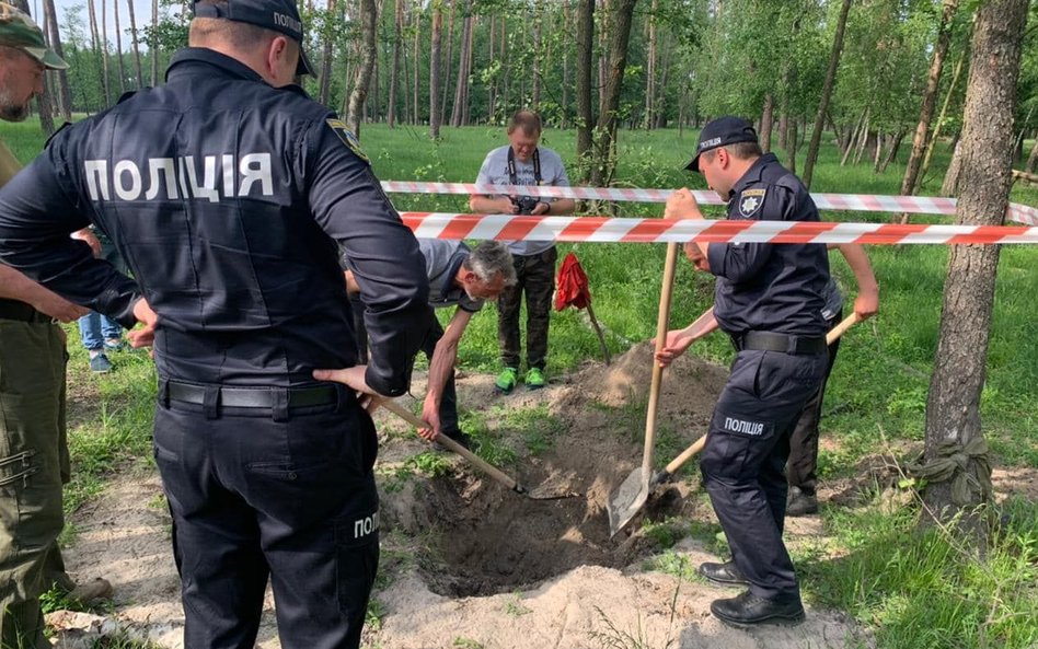 Zabity strzałem w tył głowy. Kijowska policja odnalazła ciało cywila