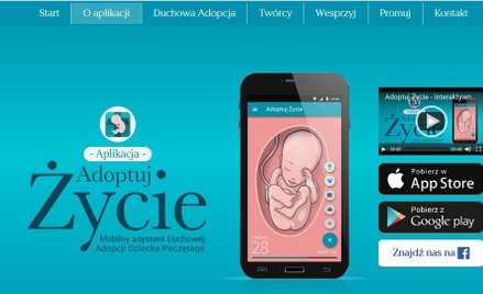 Powstała aplikacja do "duchowej adopcji życia poczętego"