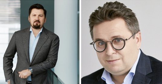 Dariusz Miłek z CCC oraz Marcin Wojewódka z PKP Cargo