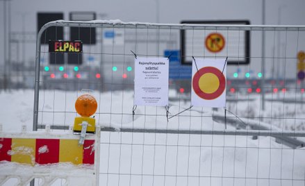 Zamknięte przejście graniczne między Finlandią a Rosją