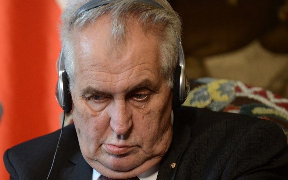 Prezydent Czech Miloš Zeman handluje Krymem