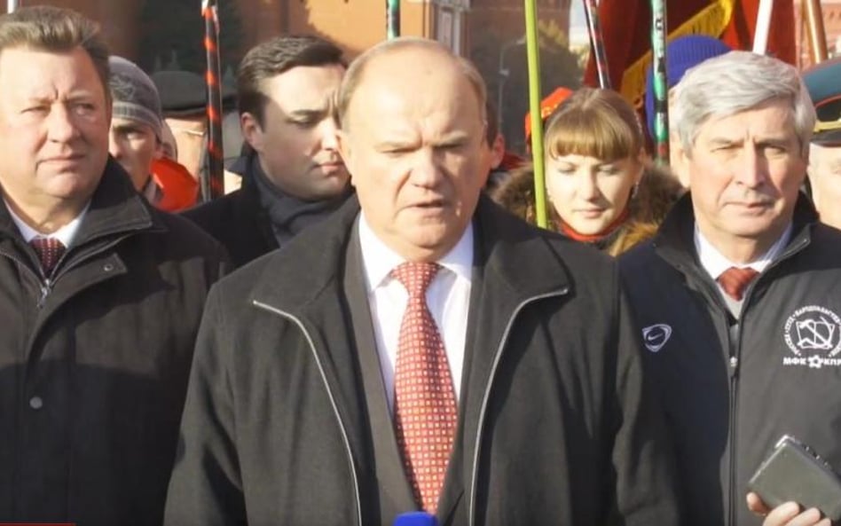 Lider rosyjskich komunistów Giennadij Ziuganow